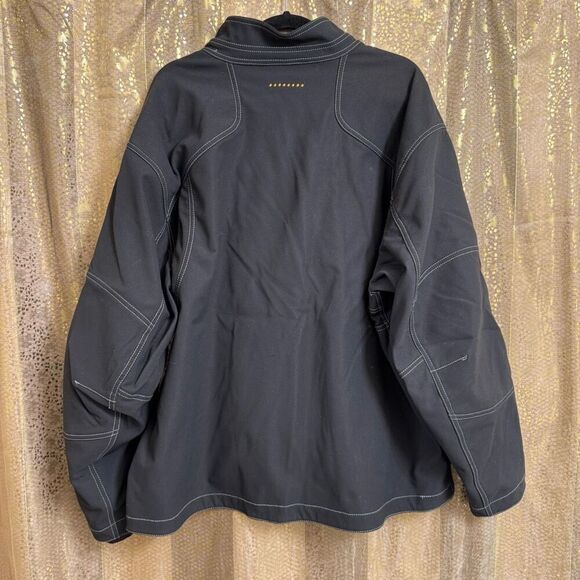 Ariat Men's Black Rebar Stretch Canvas Softshell Jacket XXL - Picture 2 of 11